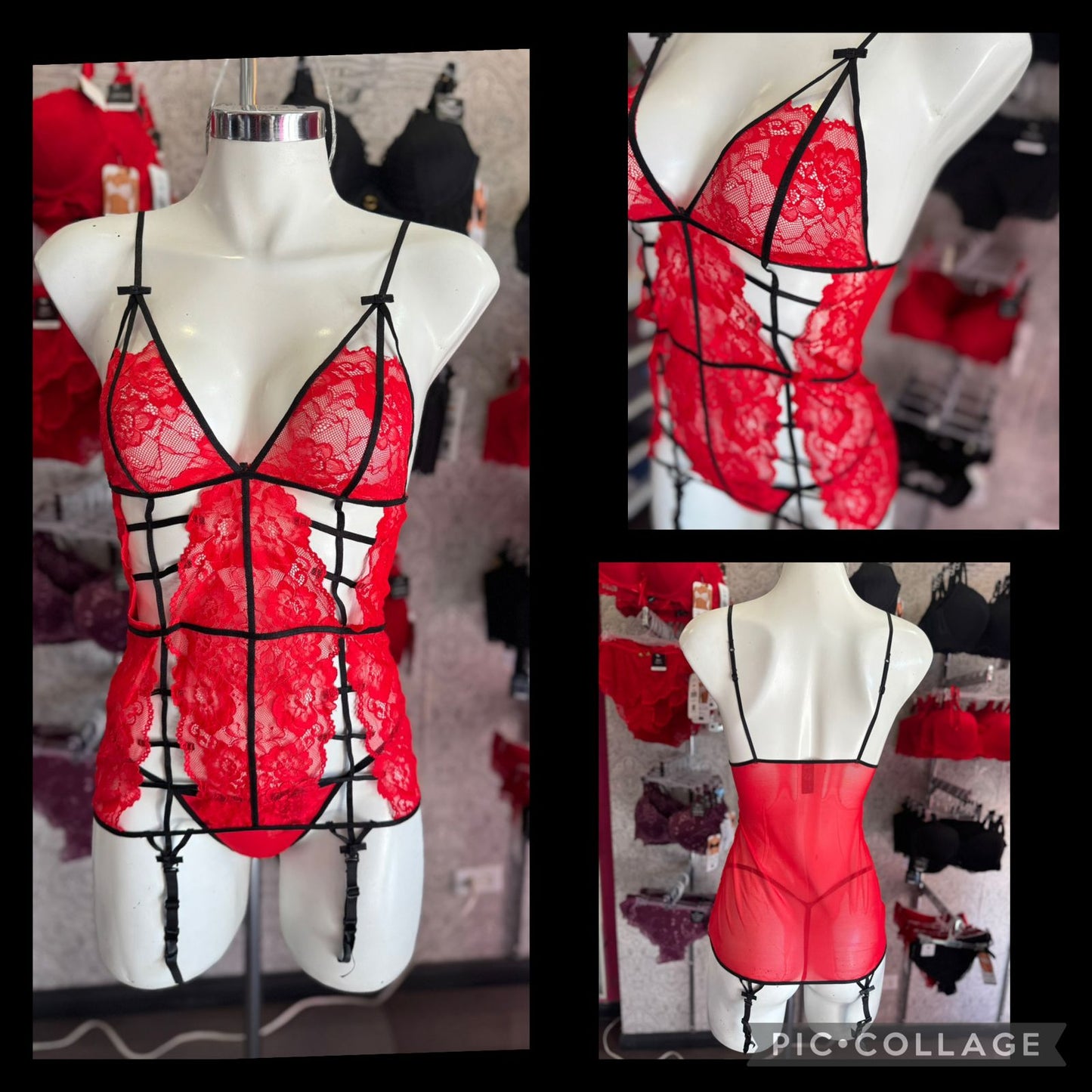 Teddy de cuadros rojo y negro