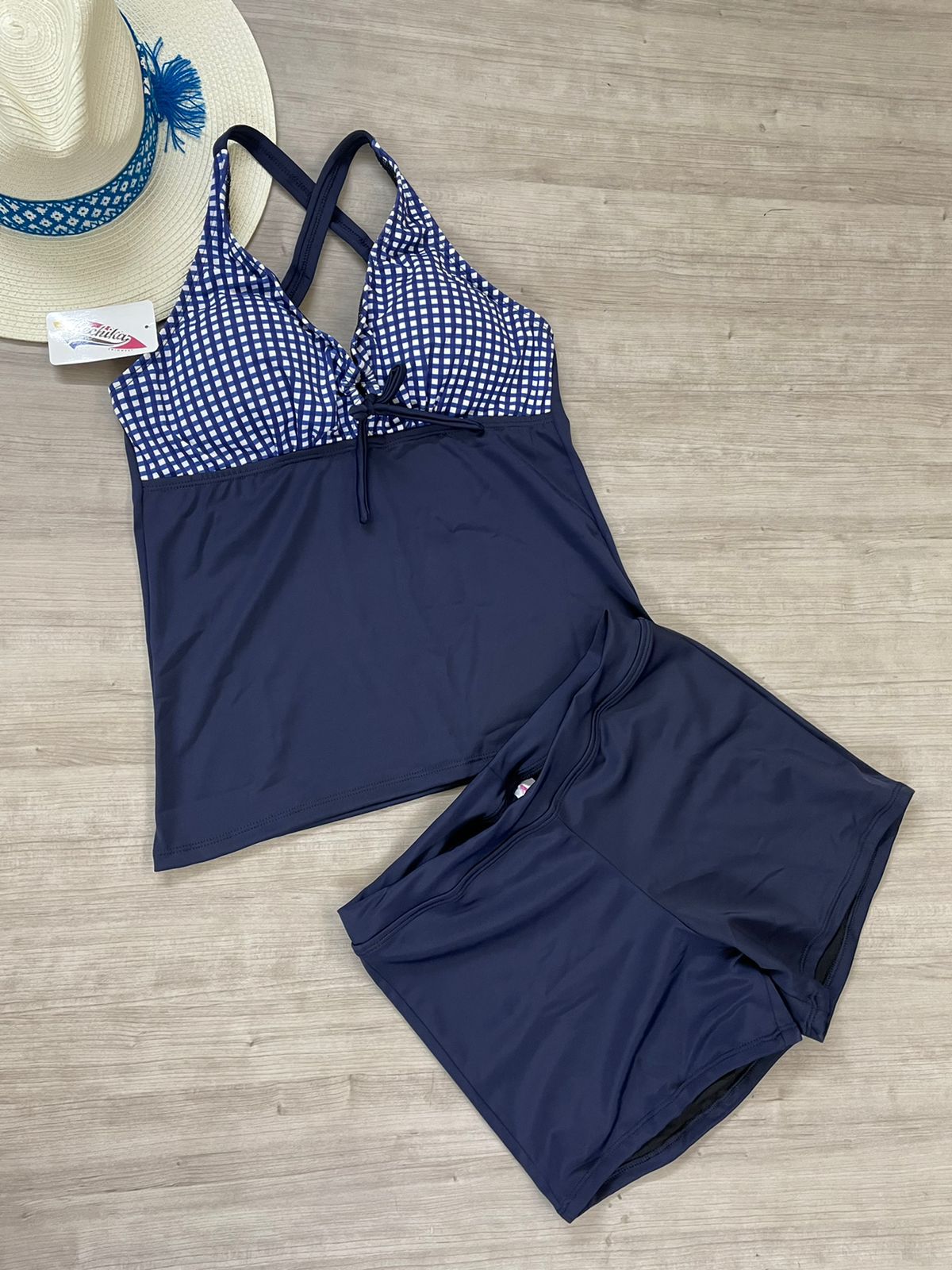 Traje de baño short talla plus