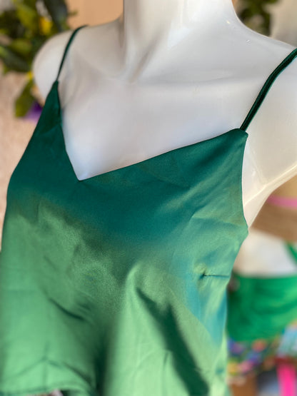 Pijama Satin short y top de tirantes ajustables