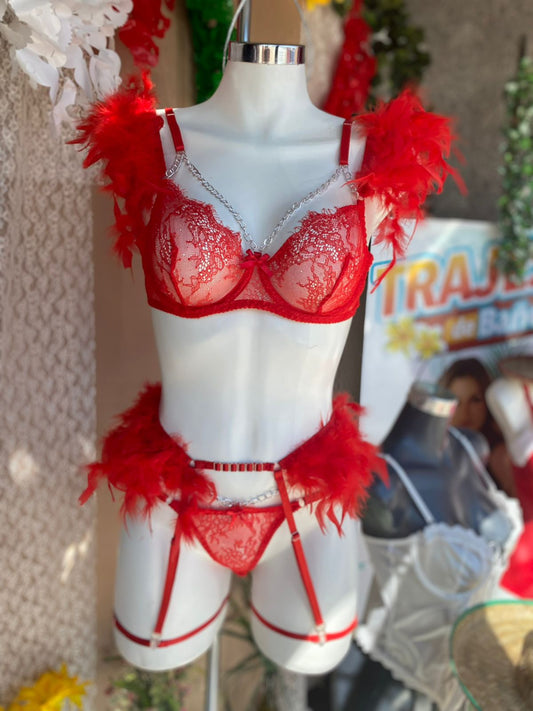 Coordinado de plumas