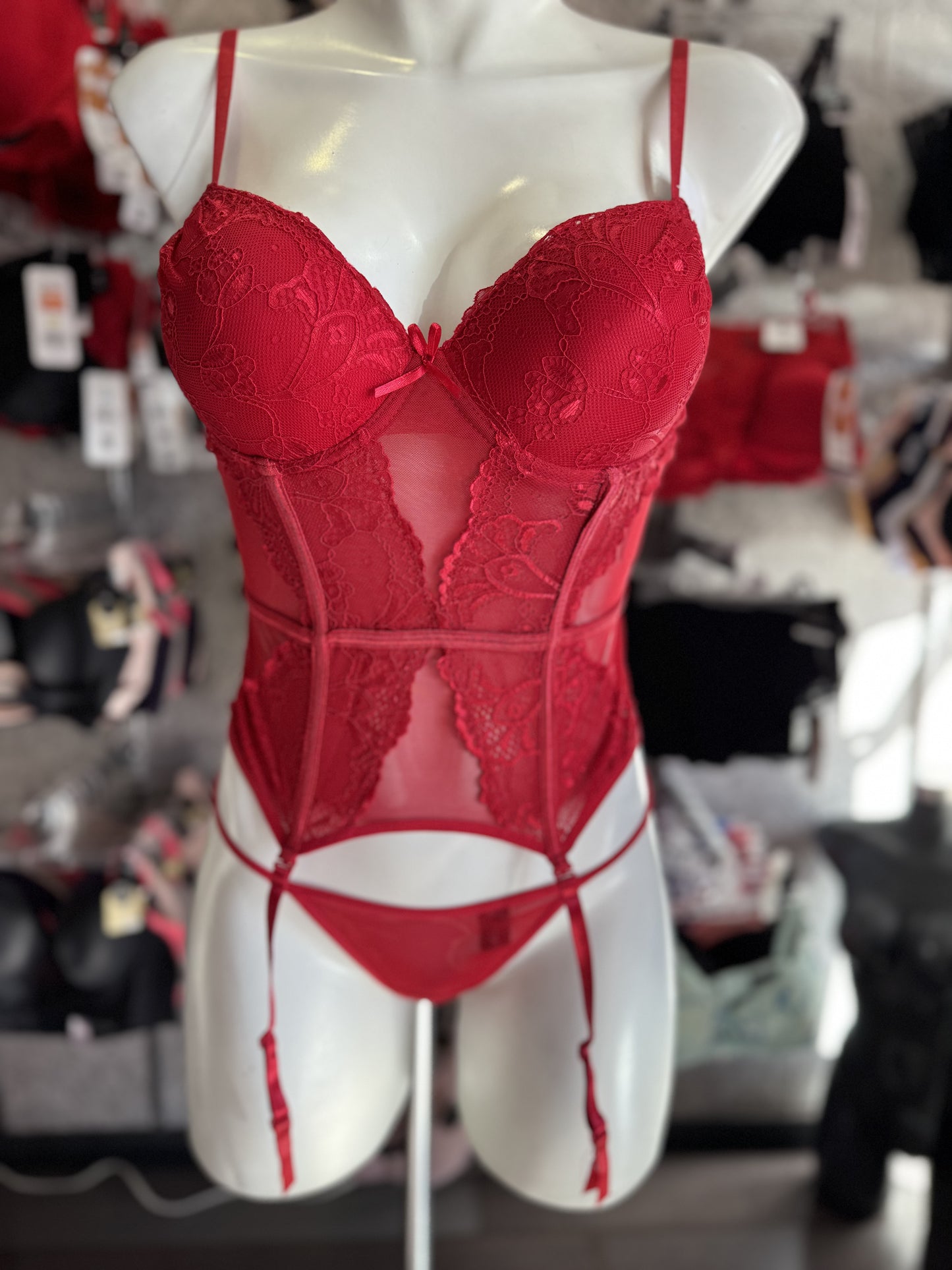 Bustier rojo