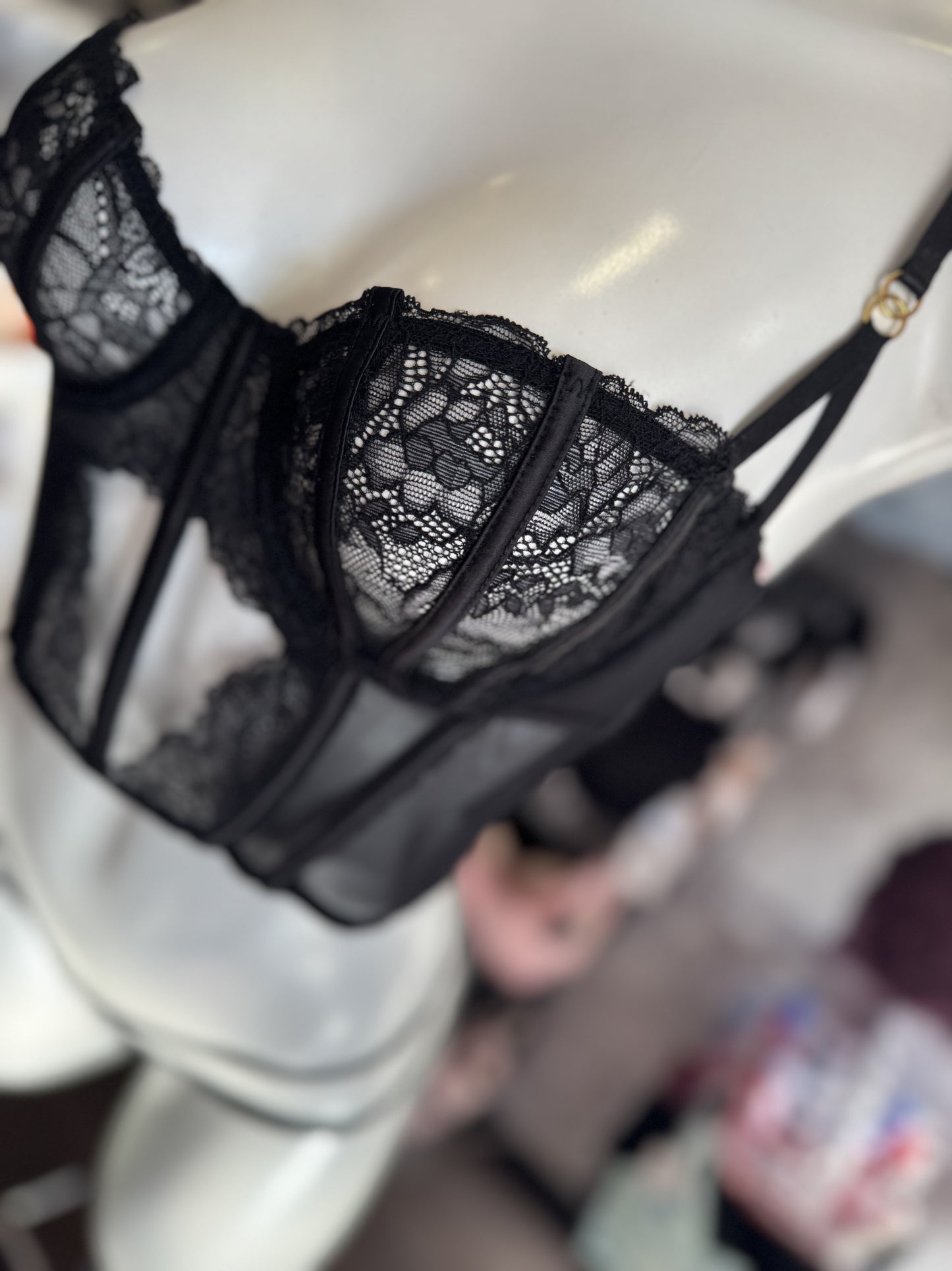 Coordinado Peto ancho negro