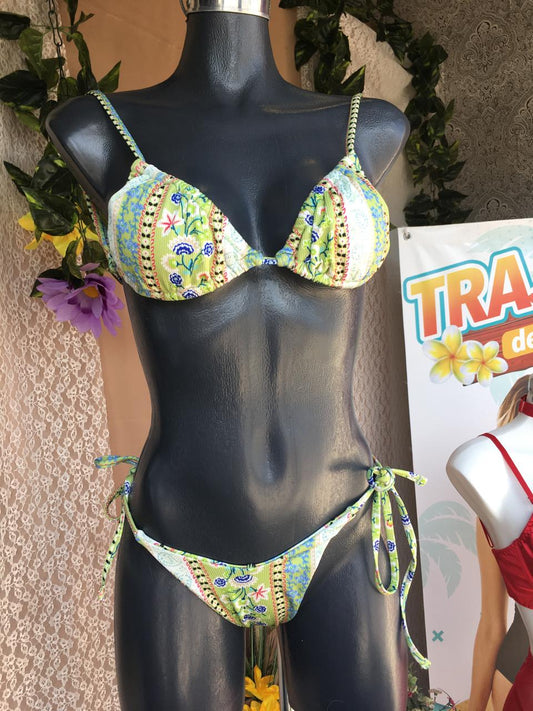 Traje de baño bikini verde