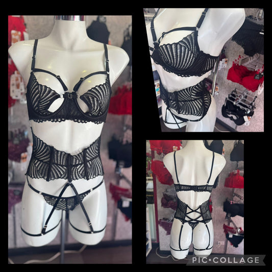 Conjunto de 3 piezas Negro