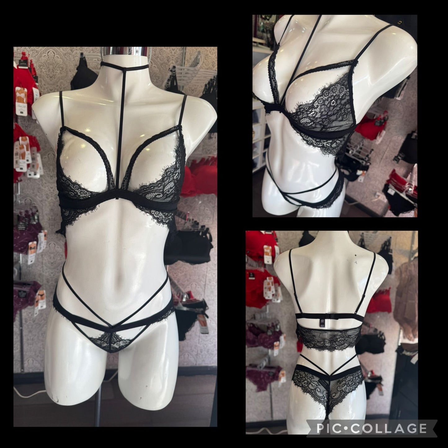 Conjunto de tiras negro