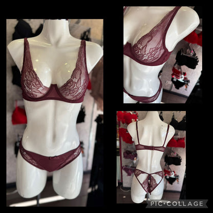 Conjunto de encaje negro