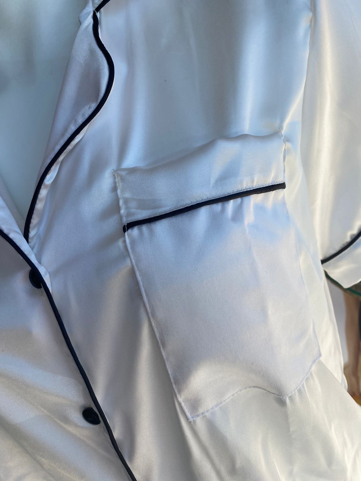 Pijama tipo Satin manga corta