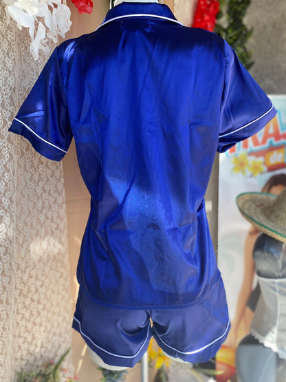 Pijama tipo Satin manga corta