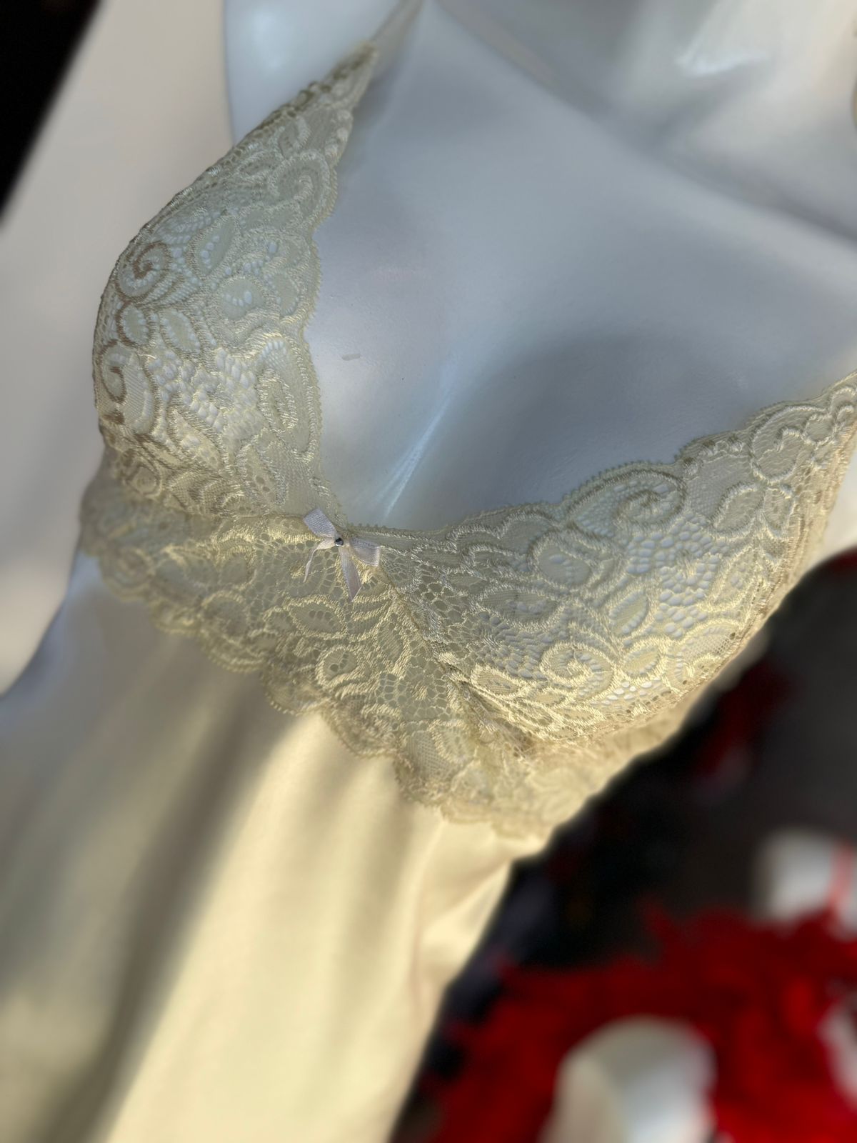 Top encaje y satin con cachetero