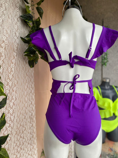 Traje de baño con olanes