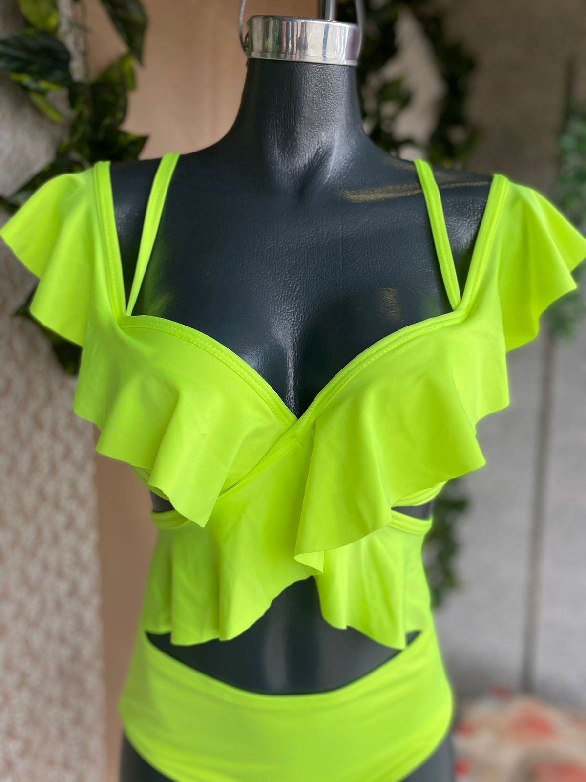 Traje de baño con olanes