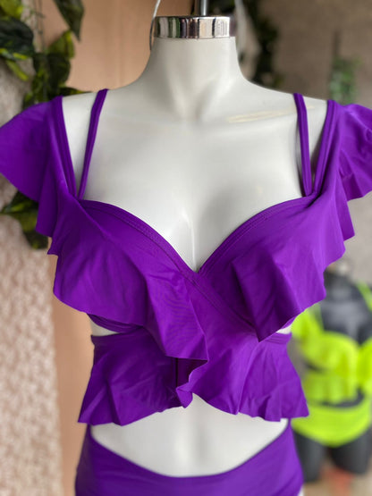 Traje de baño con olanes